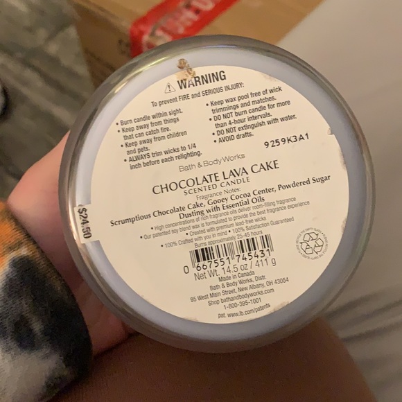 Chocolate lava cake 3 wick candle - Picture 3 of 3